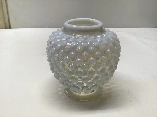 Vintage Fenton Glass Opalescent Hobnail Small Vase