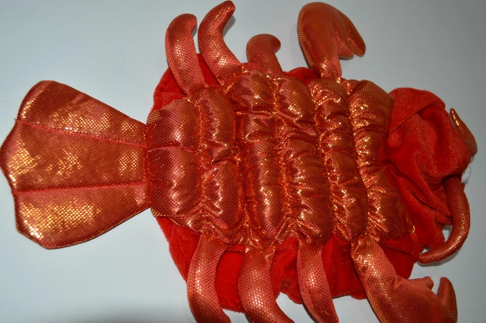 Disfraz de Halloween Cachorro Perro Langosta Talla S 18" Largo Dorado Rojo Emociones y Escalofríos Foto 4 de 4