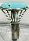 Reduced! Large (41x31.5 mm Oval) Turquoise Sterling Silver Cuff Bracelet — photo 4