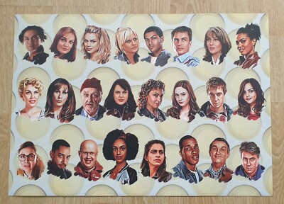 Doctor Who New Companions A3 Poster  With Rose,Martha, Donna Amy Pond & Clara 