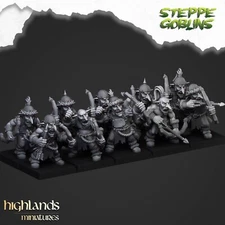 10 Steppe Goblins with bows - Highlands Miniatures 28mm