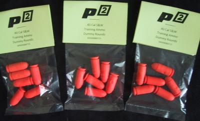 P2 .40 Cal SNAP CAPS TRAIN AMMO BULLETS SHELLS PRACTICE .40 -6 Pak  USA Seller