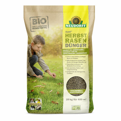 NEUDORFF Azet Herbstrasendünger 20 kg für 400qm Herbst Rasendünger