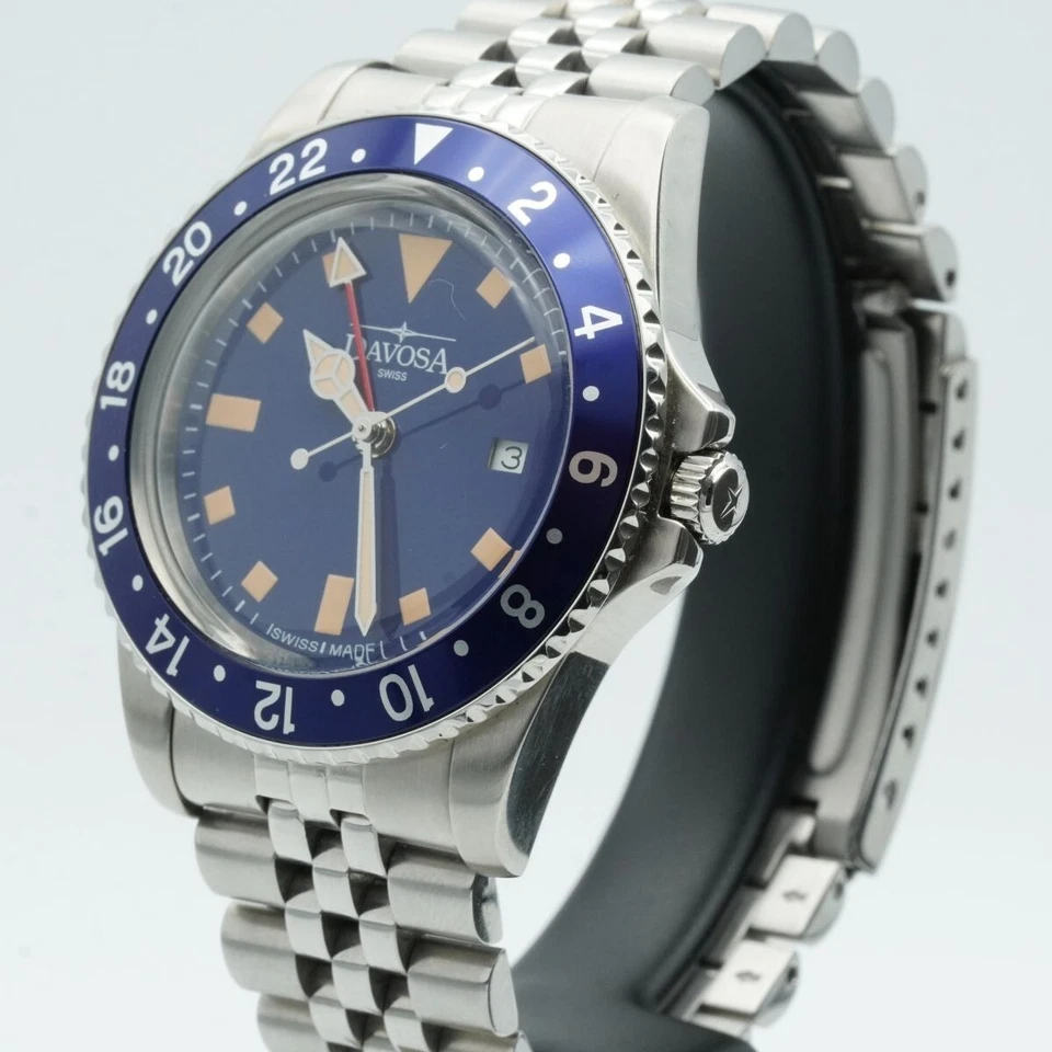 DAVOSA TERNOS DIVER QAURTZ HERREN UHR STAHL NEUWERTIG 40MM 1023.505 PAPIERE M022 - Bild 4 von 4