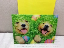 AVANTI EASTER GREETING CARD New w/Envelope  "Sending Smiles Happy Easter" DOGS