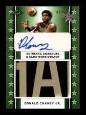 DONALD CHANEY JR 2020 LEAF ALL-AMERICAN BOWL GREEN ROOKIE PATCH AUTO #/25 BF3415
