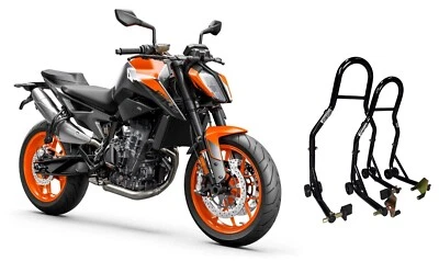 WINNET Cavalletti alzamoto alza ruota da moto per KTM Duke 125 200 390 790 690 890 R