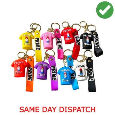 Prime T-Shirt Schlüsselanhänger KSI Farben Kinder Geschenk stilvoll Keyring UK - neu