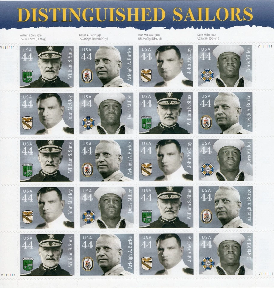 Scott #3396a-3964a-4443a Distinguished Army-Navy-Marines Sheet of 20 Stamps -MNH - Image 4 of 4
