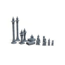 Candles Set / Miniature Accessories / Gaming Terrain  Scenery / Dioramas