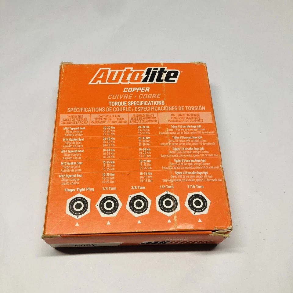 (PAQUETE DE 4) BUJÍAS AUTOLITE COBRE 4093 Foto 2 de 4