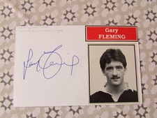 Gary Fleming Nottingham Forest & Barnsley Footballer Original Hand Signed Card
