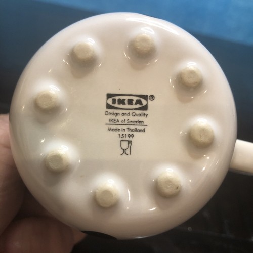 Black Polka Dot IKEA Coffee Mug Tea Cup - Picture 4 of 4