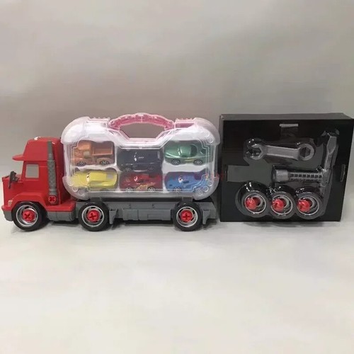 Disney Pixar Cars Set Saetta Mcqueen Figure Jackson Storm Mack Zio - Foto 3 di 16
