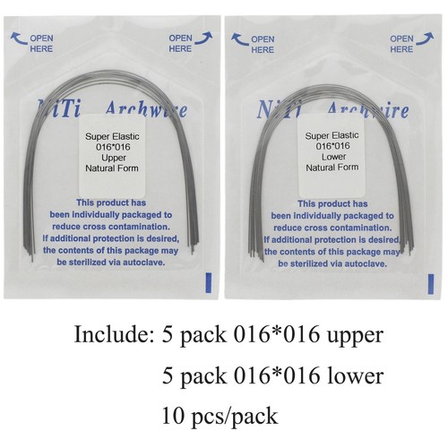 10*Dental Orthodontic NiTi Arch Wire Rectangular Arco Ortodoncia Ovoid Natural - Picture 35 of 49