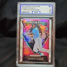 2022 Panini Chronicles - Crusade Pink Pulsar Prizm #1 Wander Franco (RC) MINT 9