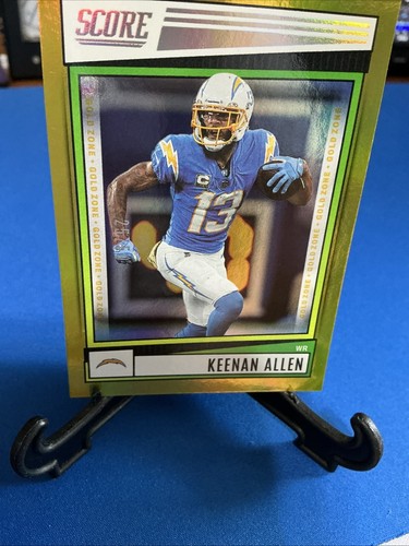 2022 Score #133 Keenan Allen Gold Zone #/50 - Picture 4 of 11