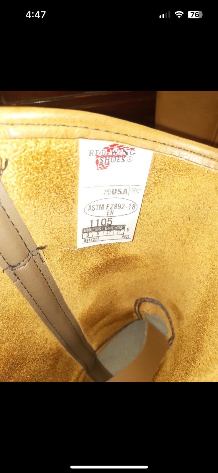 Red Wing Shoes SiperSole Men's Boot, Size 9 D eBay