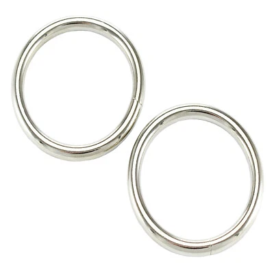 M-TEILE-STORE 10 Rundringe 30 x 4mm O-Ring Stahl Vernickelt Eisenring Stahlring