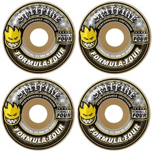 Spitfire Skateboard Wheels 53mm F4 99A Conical Yellow Print