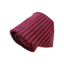 Brooks Brothers Necktie Red Stripe Pattern Silk Neck Tie 56x3.75"