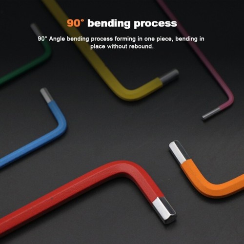 7 Piece Long Ball End Hexagon Allen Key Set 1.5 6mm Hex Key for Bicycles - Imagen 3 de 8