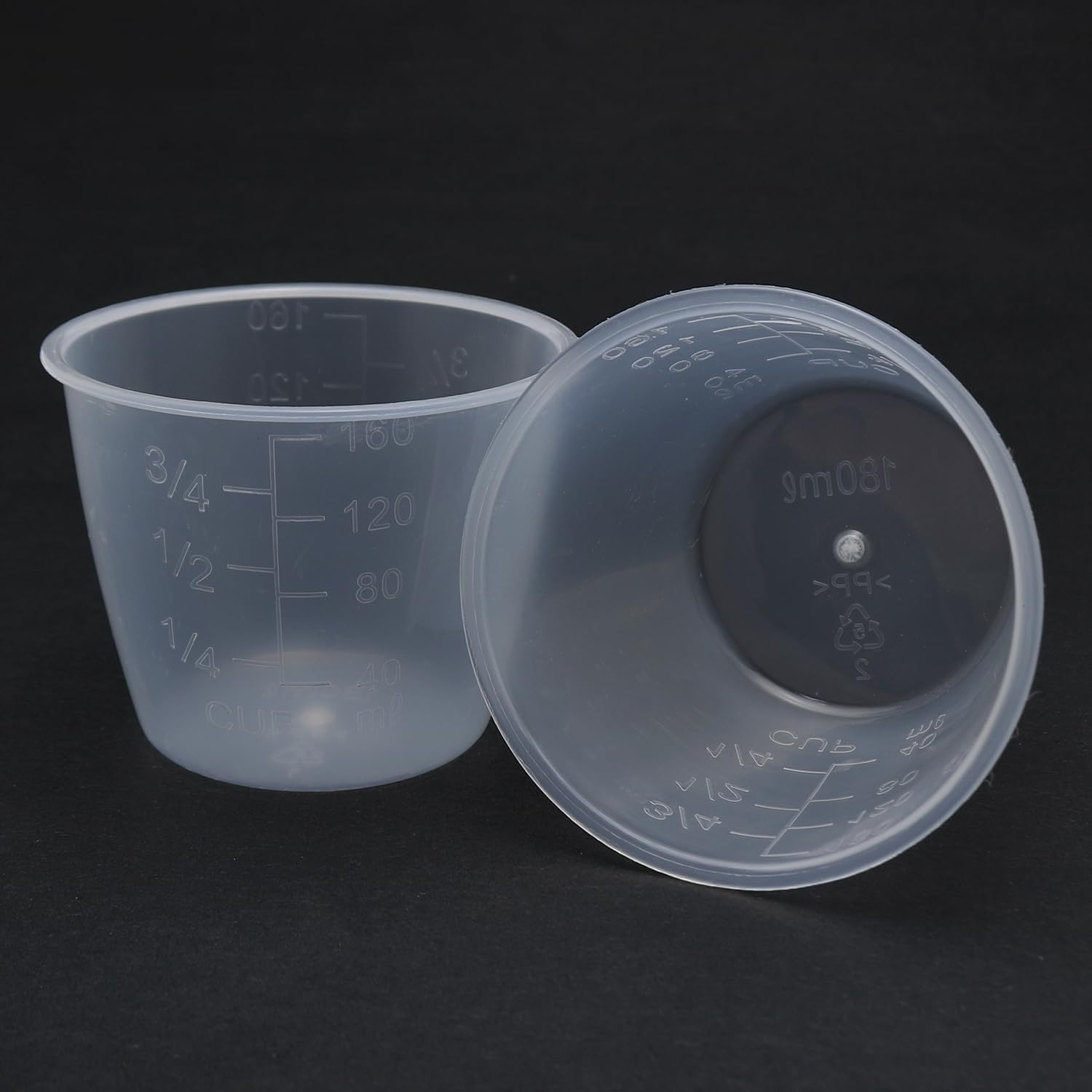 12PCS Rice Cooker Measuring Cup 160ML Plastic Transparent Rice