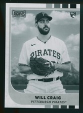2021 Topps Archives Snapshots Will Craig Black & White Parallel #14