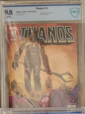 Thanos 14 CBCS 9.8 Fifth Print King Thanos Marvel 2018 NOT CGC