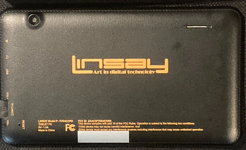 Tablet PC Linsay F-7XHD 7" Android Pantalla HD Cuatro Núcleos Doble Cámara 8 GB Incorporada Foto 3 de 4