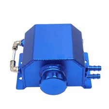 1l Aluminum Radiator Coolant Overflow Bottle Recovery Water Tank Universal Blue