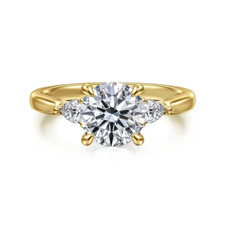 IGI E F VVS2 1.80 Ct Lab Created Round Cut Diamond Wedding Ring 18k Yellow Gold