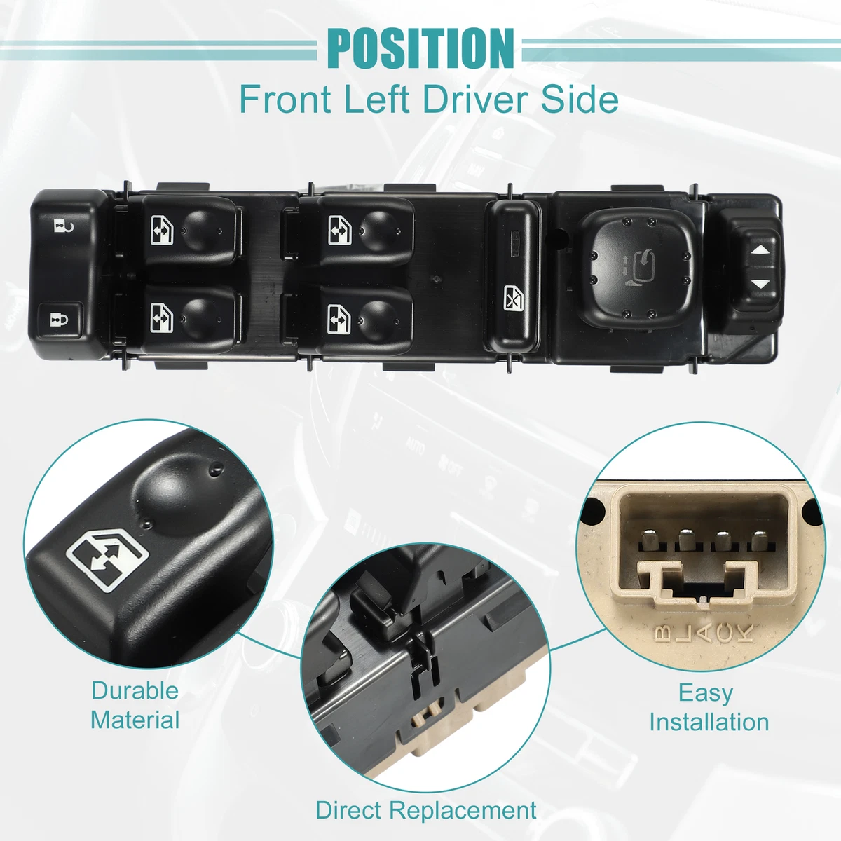 Master Power Window Switch Driver Left For Chevy Tahoe 2003-2006 Silverado 1500 - Foto 10