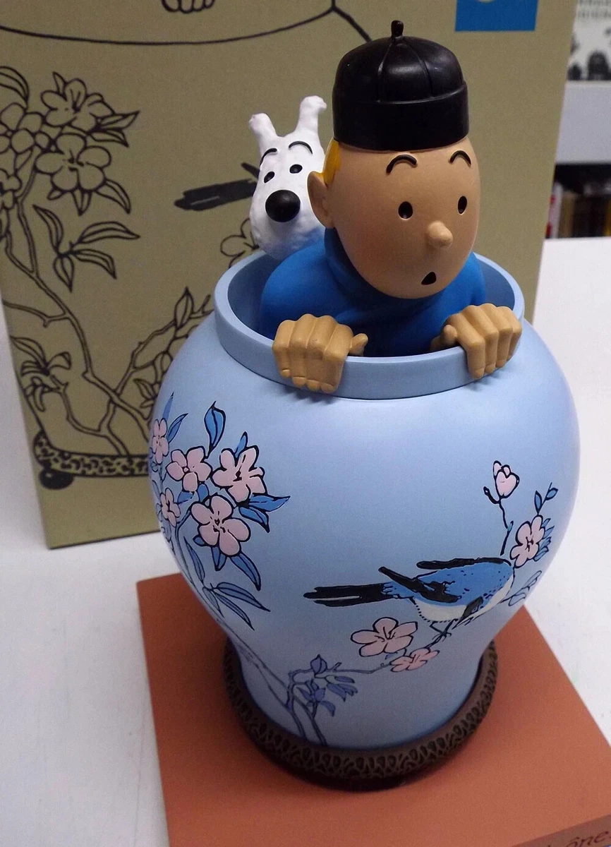 SUPERBE FIGURINE TINTIN POTICHE LES ICONES ETAT NEUF EN BOITE -