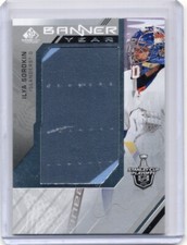 Ilya Sorokin 2021-22 SP Game Used 2021 NHL Stanley Cup Playoffs Banner Year