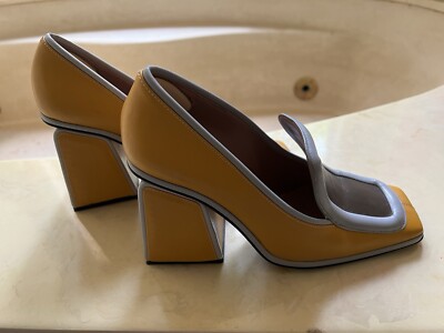 MARNI TRI COLOR BLOCK HEELED LOAFER SIZE 38 | eBay