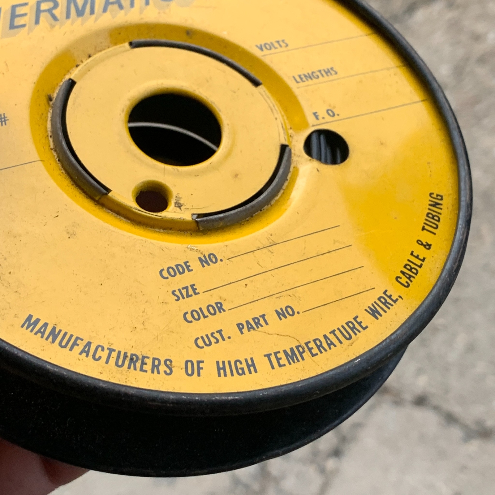 Vtg THERMATICS Inc. Radio Wire Spool 18 Gauge 1XT MILW16878C eBay