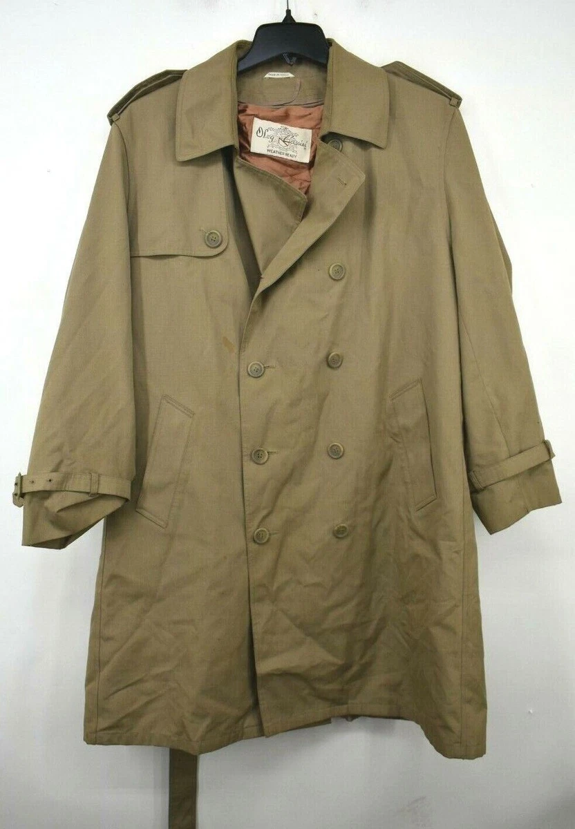 Oleg cassini mens trench coat discount