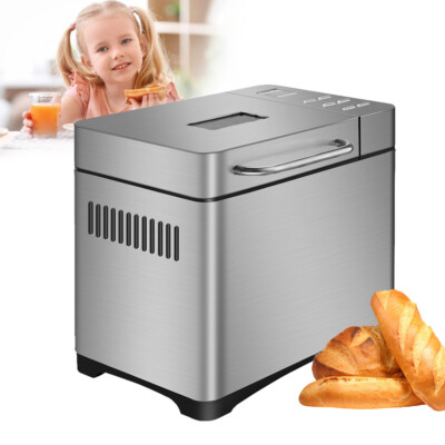 Brotbackmaschine Breadmaker Mit 19 Programmen  Edelstahl 500 1000g 50W