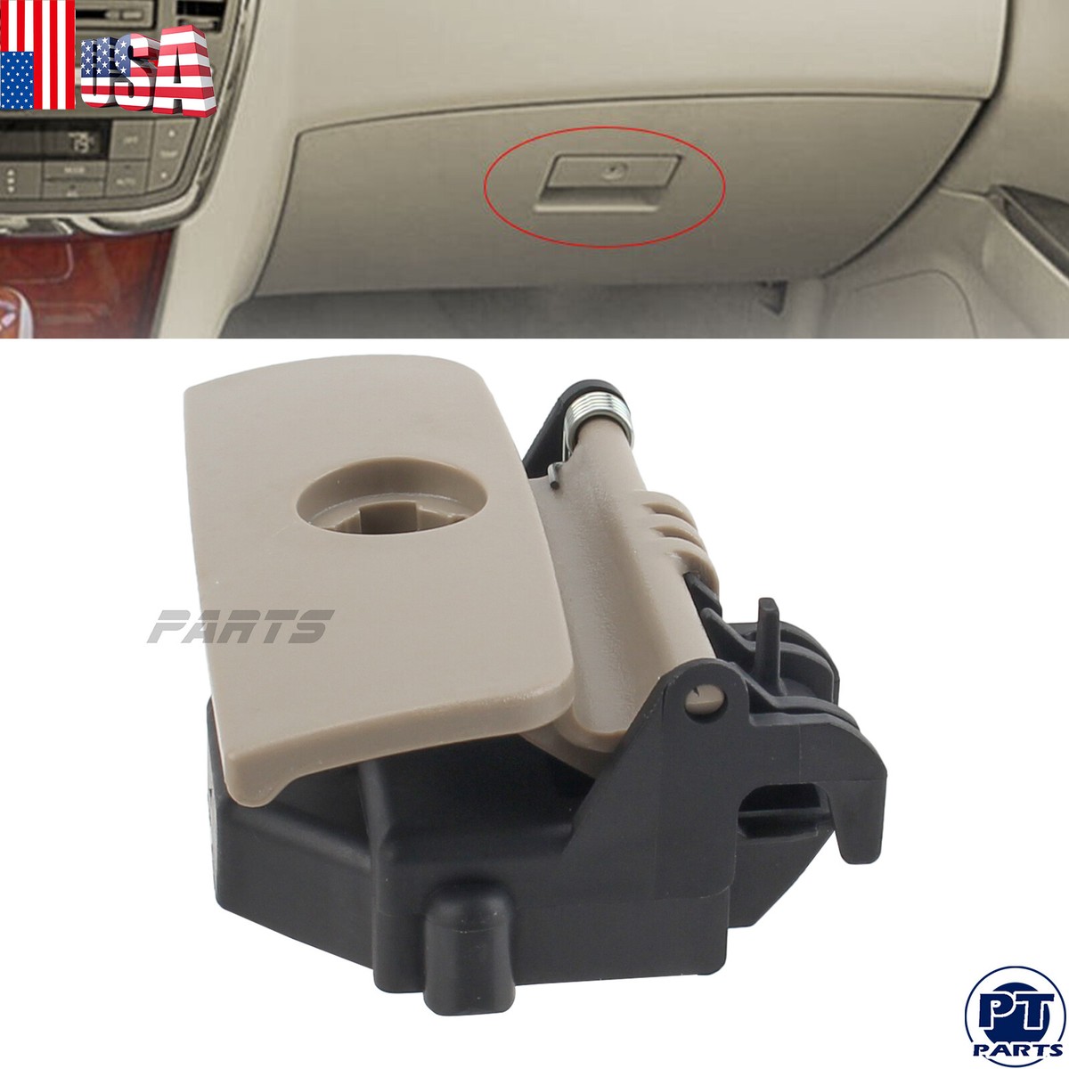 Pestillo De Guantera Para Buick LaCrosse / Allure 2005-2009 - Color Gris