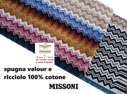 MISSONI set spugne 1 viso cm. 115 x 70 + 1 ospite cm. 70 x 40 , misure max - Picture 7 of 11