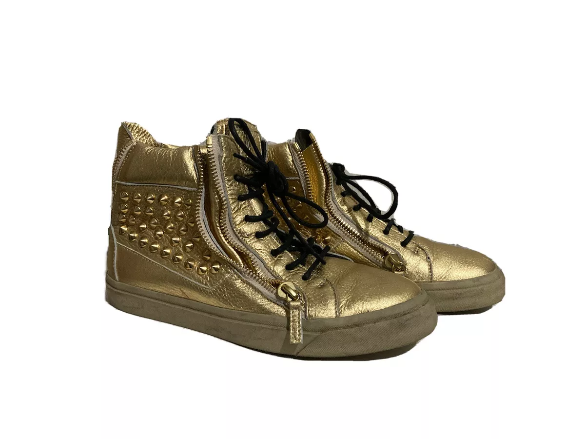 Giuseppe Zanotti Gold Sneakers Size 40 EU | eBay