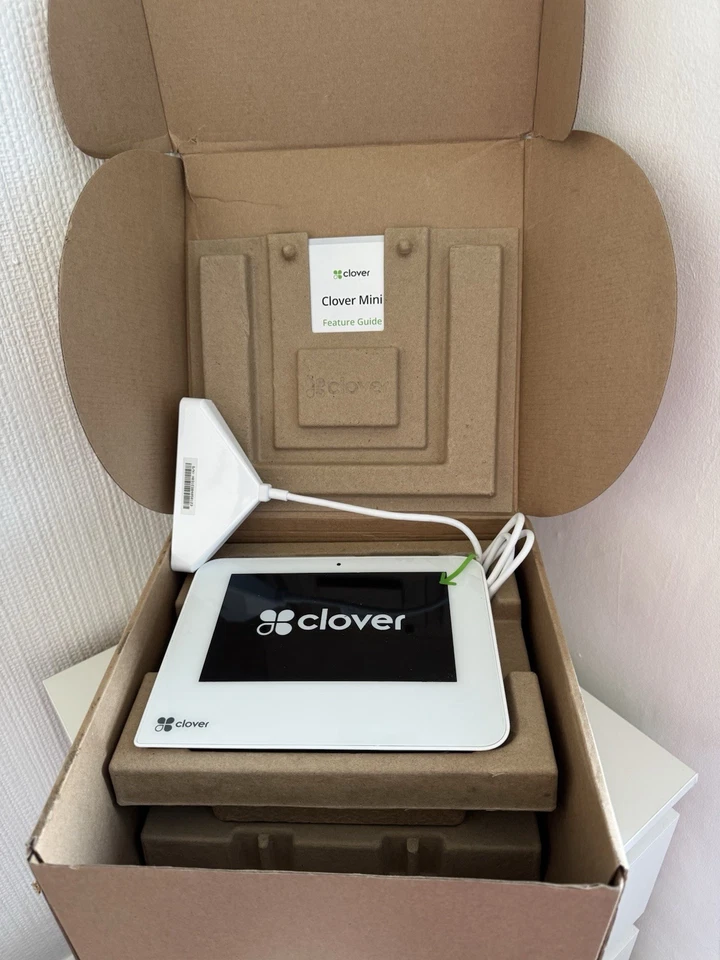 Clover Mini 3G Label Printer Credit Card Reader Touch Screen Flex Card Machine - Image 2 of 4