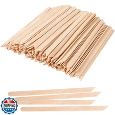 JANYUN 200 Pcs Eyebrow Waxing Sticks Wax Applicator, Wood Waxing Spatulas for