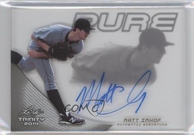 2014 Leaf Trinity Pure Matt Imhof #P-MI1 Auto 7q0