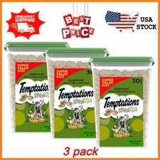 3 pack Temptations Mixups Catnip Fever Flavor Crunchy and Soft Cat Treats, 30 oz