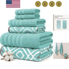 6 Piece Bath Towel Set   Bathroom Set with 2 Bath Towels, 2 Hand Towels, and ...