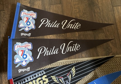Pennant Philadelphia sports team 76ers Flyers wings LAX Bundle Of 5 - Picture 5 of 5