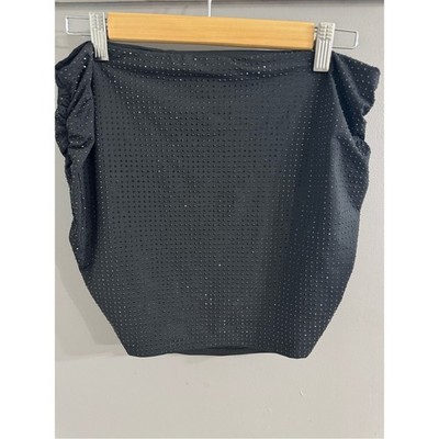 Black mini skirt Edikted Black studded Mini Skit with synched sides
