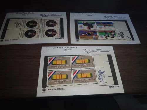 united states mint never hinged plate blocks face value $41.48